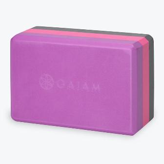 New Gaiam Yoga Block 9H x 6W x 8D Purple Foam Sealed