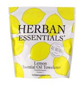Herban Essentials 7 Individuall Wrapped Lemon Towelettes